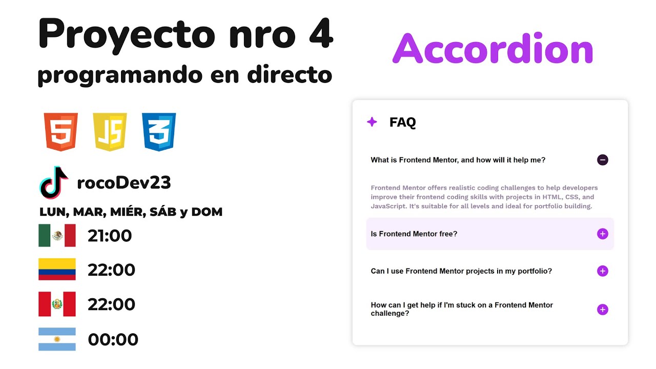 CREANDO PROYECTO Nro 4 con HTML CSS Y JAVASCRIPT #html #css #javascript ...