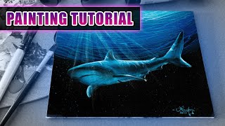 Acrylic Painting for Beginners - Paint a Shark Tutorial by Lachri Fine Art 7,333 views 9 months ago 54 minutes