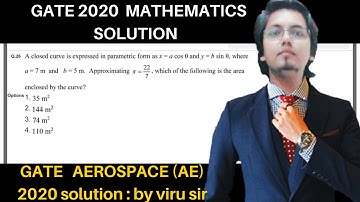 GATE AE 2020 solution | engineering math | solved by Viru sir | concept library 📚