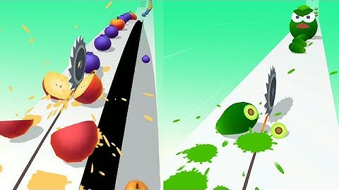 Juicy Run! Satisfying and Relaxing ASMR Slicing Gameplay|| anti-stress game