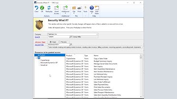 Dynamics GP Toolbox - Security What If