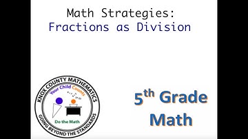 5th Grade Lesson 12 Division with Fractions