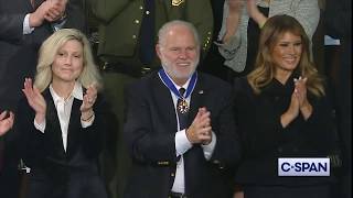 Rush Limbaugh receives Presidential Medal of Freedom during State of the Union