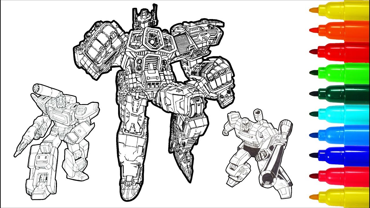 Transformers Coloring Pages Colouring Pages For Kids Youtube