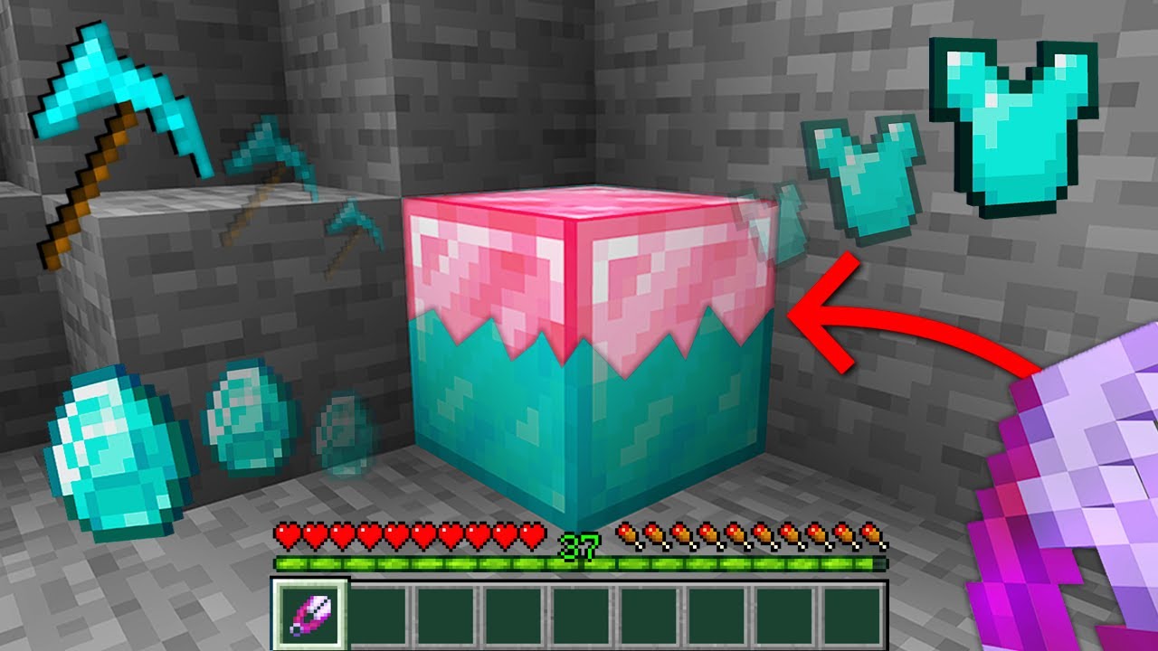 minecraft mas posso "TESOURAR" qualquer bloco