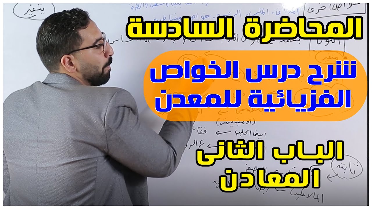 شرح درس الخواص الفزيائية للمعادن- الباب الثانى| جيولوجيا ثانوية عامة  وازهر 2025|الاحياء ومادة الارض