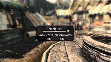 Skyrim Glitch - How to speed up waiting time - PS3