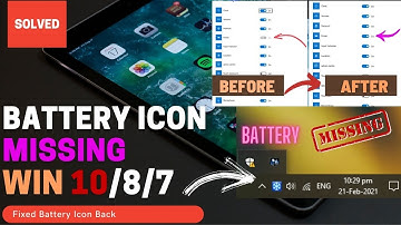 How to Laptop Battery Icon not showing | Battery Icon Missing Windows 10 Greyed out | Internet Glow
