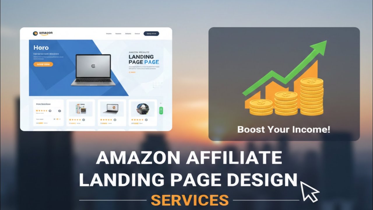 Professional Amazon Affiliate Landing Page Design | Increase Your Earnings