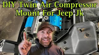 DIY Twin Air Compressor Seat Mount For Jeep Jk