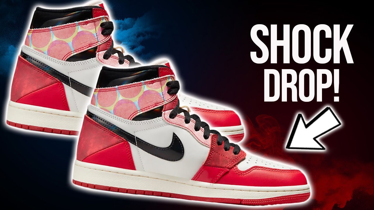 SNKRS SHOCK DROP Jordan 1 Spider Man Spider Verse! YouTube
