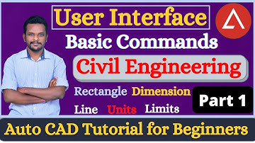 Auto cad software for beginners | Basics of Cad  | Cad tutorials | Civil Engineering | cad commands