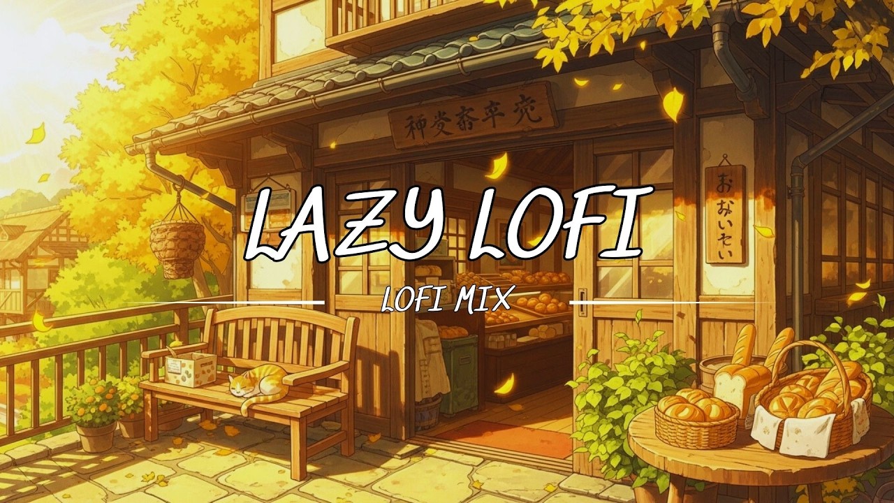 lazy lofi 🐈 nap time for studying, exam prep, or coding