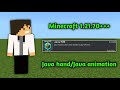 Java hand/Java animation for Minecraft 1.21.70+++ Bedrock edition 🔥🔥🔥