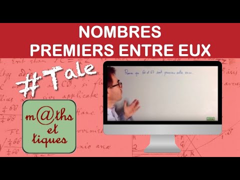 Vérifier si deux nombres sont premiers entre eux - Terminale - Maths expertes