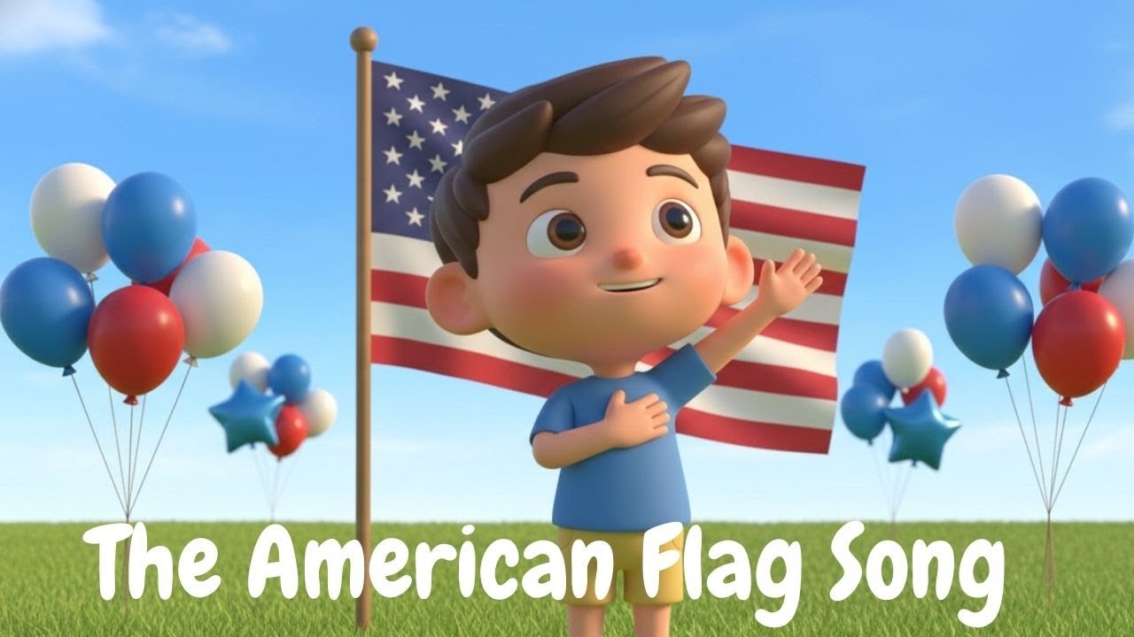 Stripes and Stars Song | American Flag Music for Children