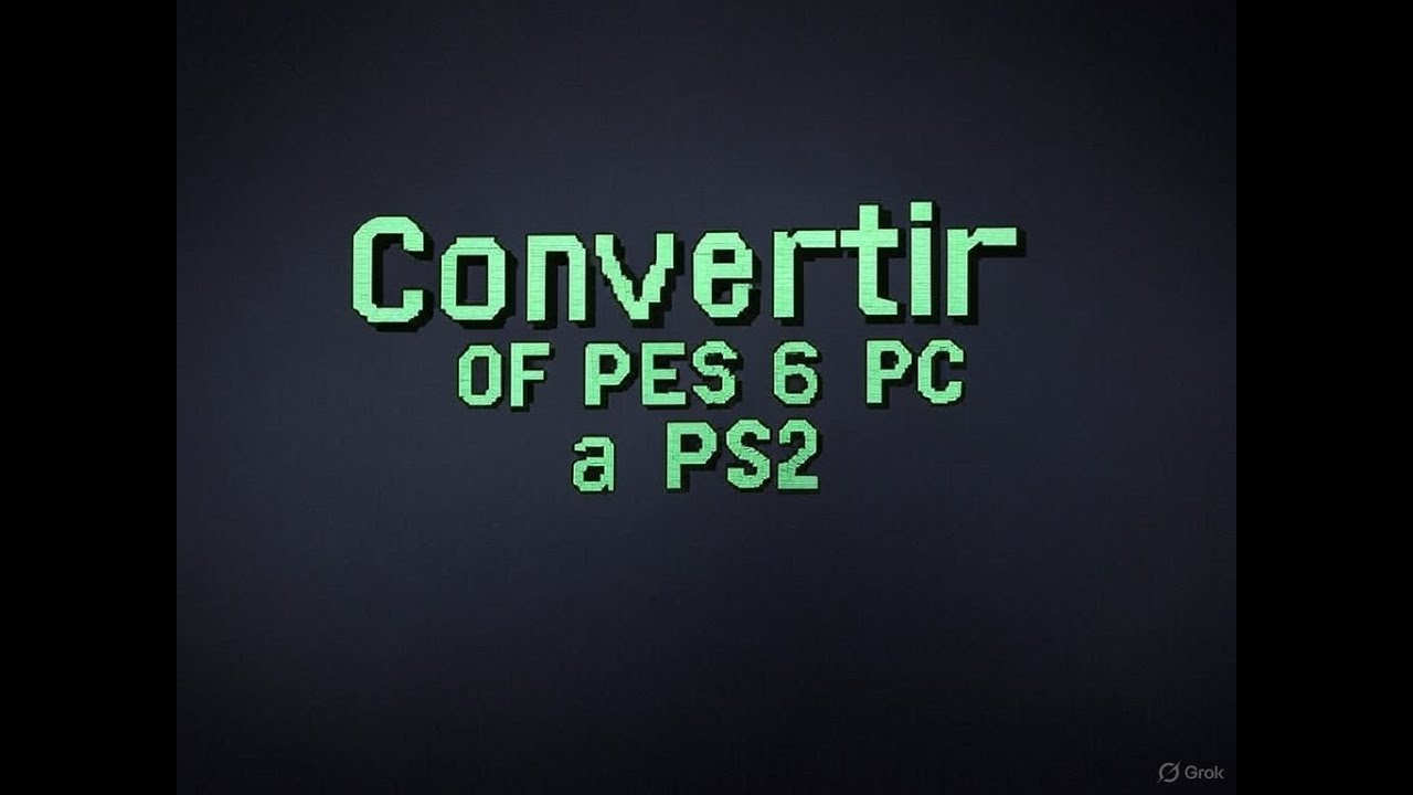 Convertir Option File (OF) PES 6 PC a PS2 TUTORIAL - YouTube