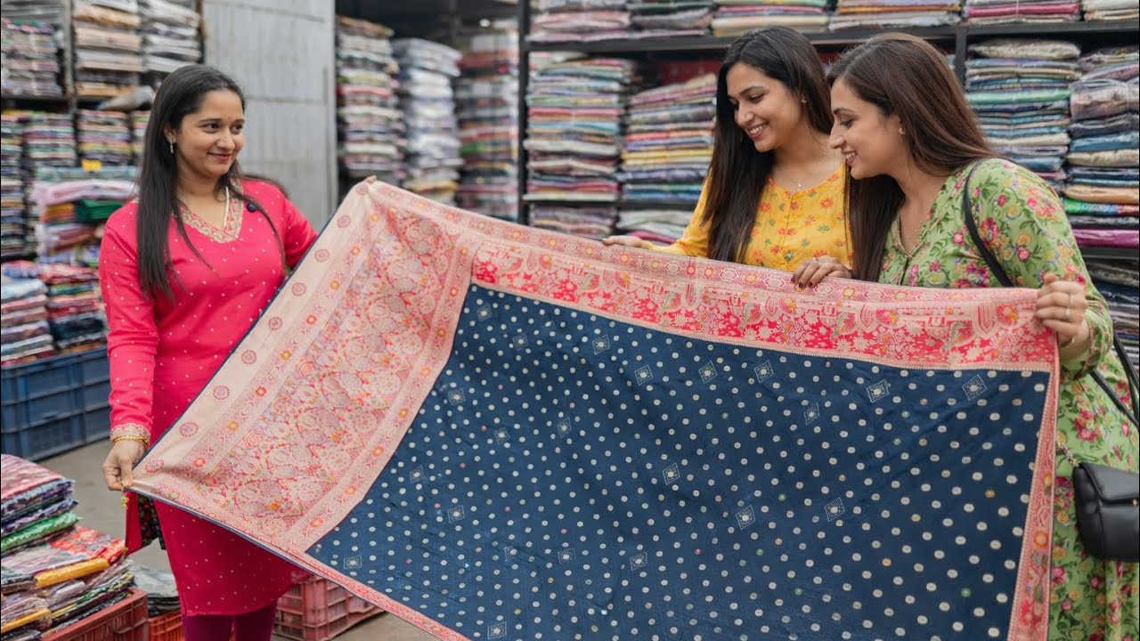 సూరత్ ఓల్సల్ మార్కెట్ లో షాకింగ్ రేట్లు 😱 | ఇంత తక్కువలో సారీస్ ఎక్కడా దొరకవు Profit Business Idea 