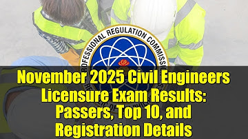 November 2025 Civil Engineers Licensure Exam Results: Passers, Top 10, and Registration Details