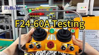 Testing the F24-60A Dual Joystick Industrial Remote Control｜HZBOY #F24-60 #crane #truck #industrial