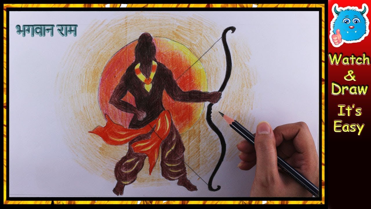 Ram navami drawing/ How to draw Navami drawing easy - YouTube