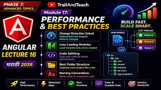 Angular Performance 🔥 | Change Detection, Lazy Loading, Code Splitting  | Marathi | Trail and Teach
