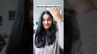 scholarships to study in Germany. Konrad-Adenauer Stiftung! #shorts #studyingermany