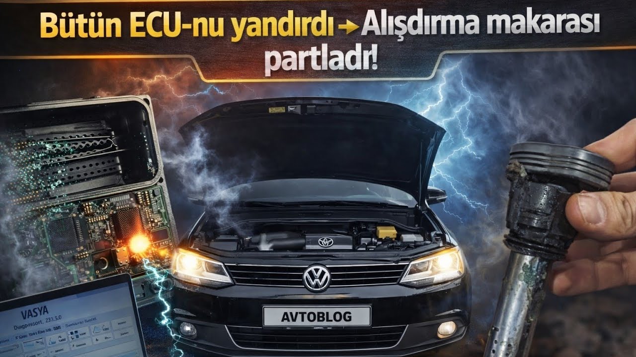 Qulluq olunmayan avtomobil beyini yandırdı, babini partlatdı. #avtoblog 