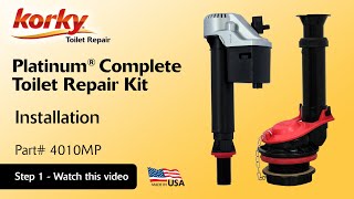 How to Install a Platinum Complete Toilet Repair Kit by Korky