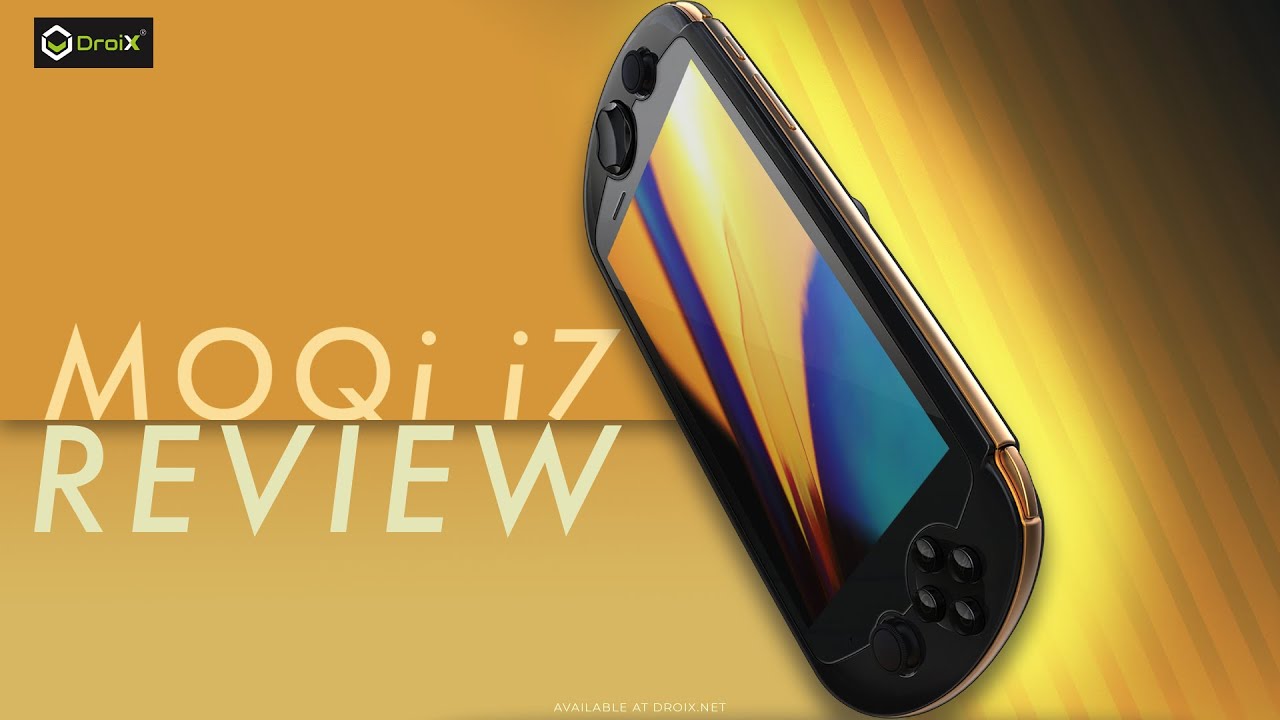 video MOQI i7 Handheld Gaming Console and Smartphone with Android