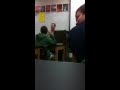 Teacher gets angry