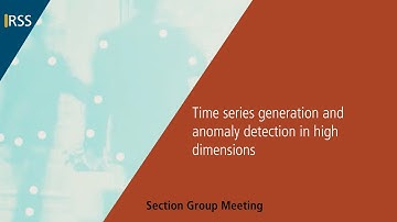 Time series generation and anomaly detection in high dimensions