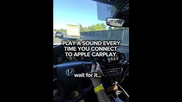 Apple CarPlay shortcut sound