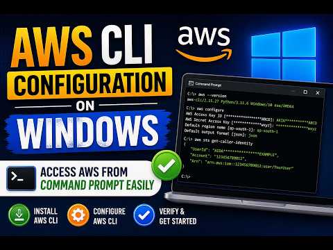 AWS CLI Configuration on Windows | Access AWS from Command Prompt Easily | Fix in 5 Mins