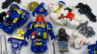 Lego Warhammer 40K - Ultramarines Dll016-021 Space Marines Unofficial Big Figures Minifigures
