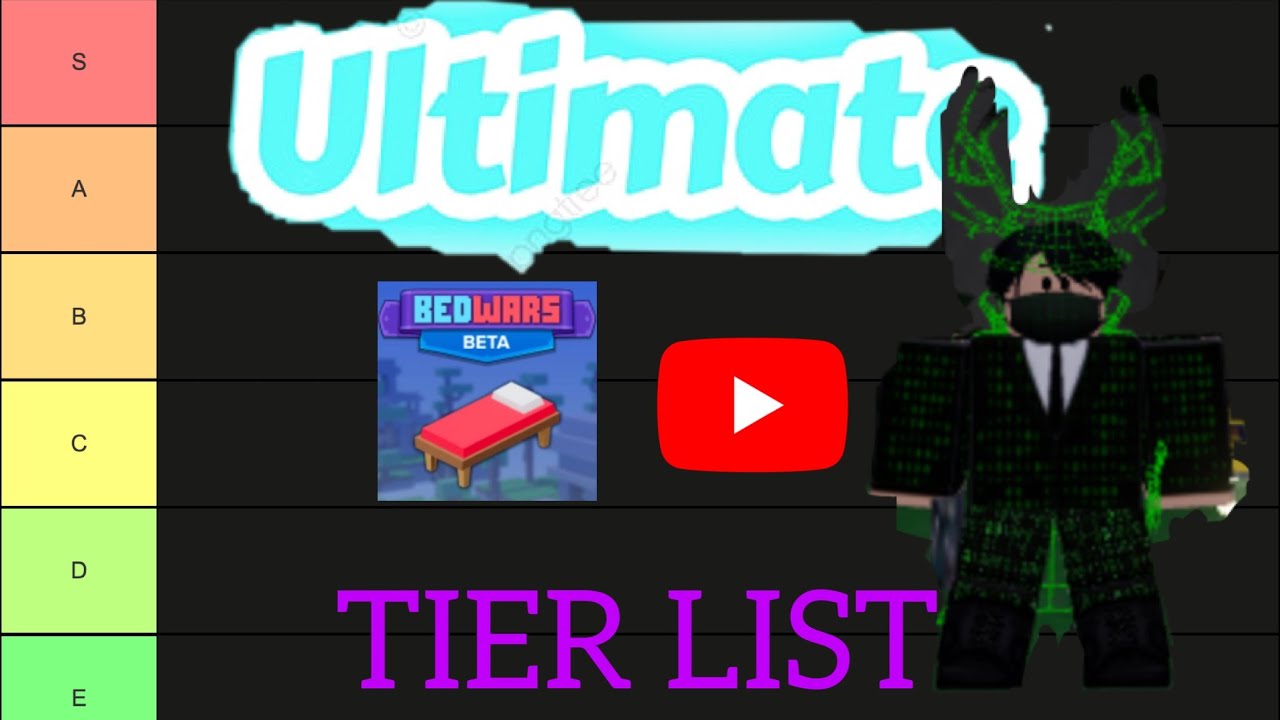 the ULTIMATE ROBLOX BEDWARS YT TIER LIST - YouTube