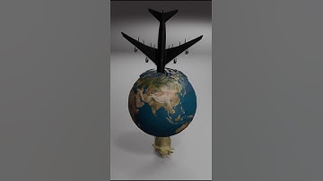 Satisfying Blender Destruction Animation: Earth on an Ox Shattered by Falling Planes #blender