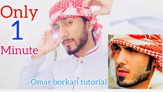 How To Tie Omar Borkan Al Galas Style Arabic Headscarf  Ghotra Shemagh Tutorial  Majid Shah