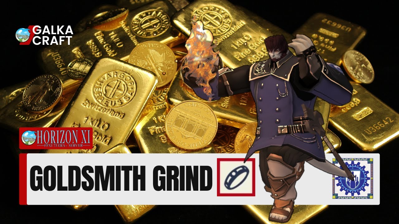 Final Fantasy Horizon XI SMN goes GOLDsmithing SMN lvl &