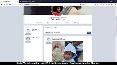 Social Website from scratch - Part 65 - Profile pic posts | OOP PHP with MYSQL Database