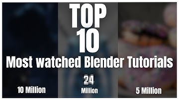 Top 10 Most Watched Blender Tutorials