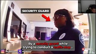 Security Guard Refuses to Let Cop Through