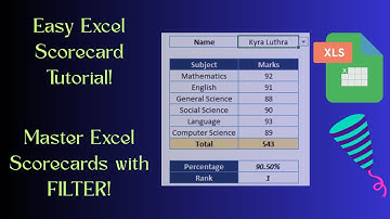Create a Dynamic Excel Scorecard with FILTER Function | Easy Tutorial