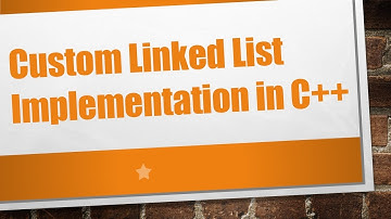 Custom Linked List Implementation in C++