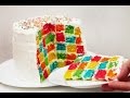 PASTEL AJEDREZ ARCOÍRIS (Rainbow Checkerboard Cake Tutorial)