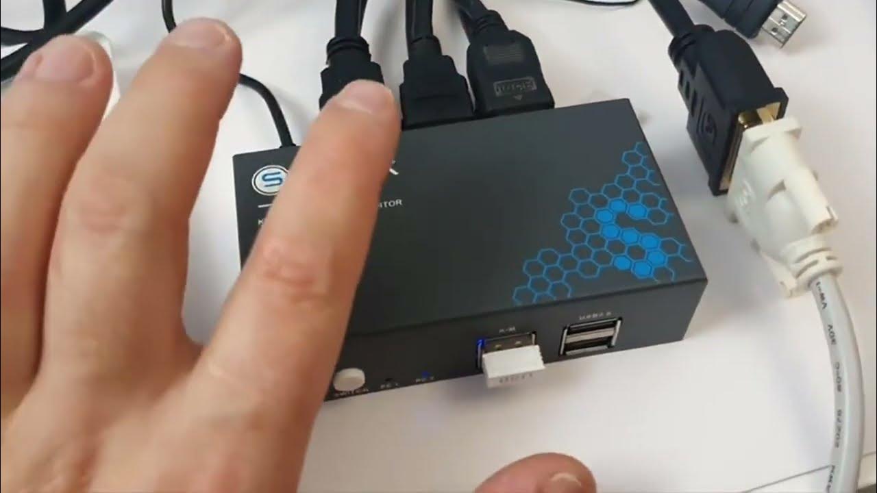 HDMI KVM Switch 2 Monitor,4K30Hz KVM Switch, nicht ganz einfach in der