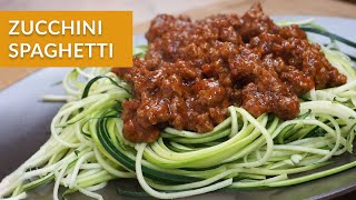 Keto zucchini spaghetti (zucchetti ...