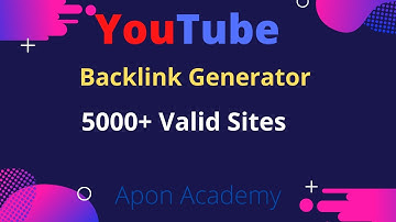 🚀🚀 Youtube Backlink Generator 🔥🔥  Share the video 5000 Website in Just One Click