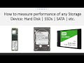 How to measure the performance/Speed of any Storage device | SSD using Flexible IO tester??