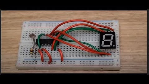 Object Counter Circuit using LDR and 4033IC